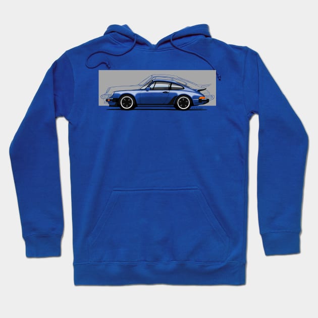 My drawing of the iconic German sports car (for dark backgrounds) Hoodie by jaagdesign